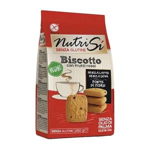NutriSí Biscuit avec Fruits rouges Végétalien Sans Gluten - 250g